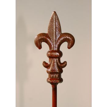 Fleur De Lys Top - Steel - Bare Metal/Ready to Rust