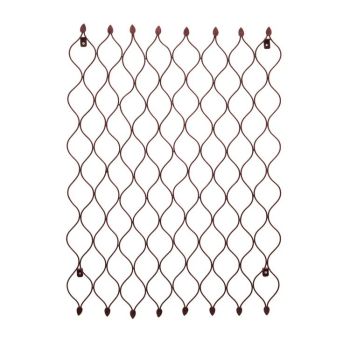 Outdoor Honeycomb Trellis - Mild Steel - L2.5 x W78 x H110 cm - Bronze