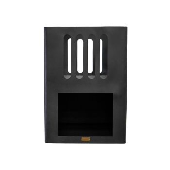 Outdoor Libra Contemporary Firebowl - Steel - L45 x W45 x H55 cm - Matt Black