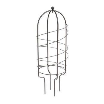 Outdoor Pot Plant Support - Mild Steel - L64 x W26 x H26 cm - Zinc