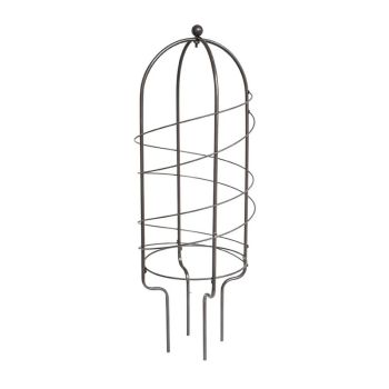 Outdoor Pot Plant Support - Mild Steel - L75 x W26 x H26 cm - Zinc