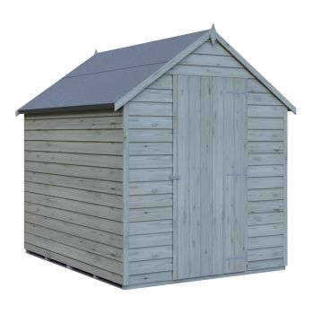Overlap 7 x 5 Feet Pressure Treated Value Range Shed Single Door