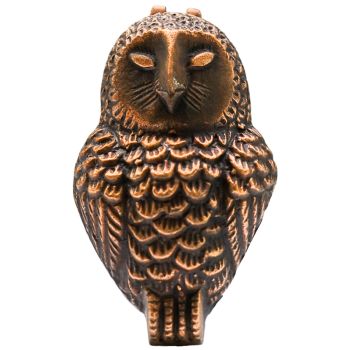 Cast Iron Owl Door Knocker - Iron - L6 x W9.5 x H16 cm - Antique Copper
