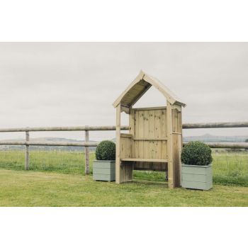 Poppy Arbour - Timber - L61 x W120 x H205 cm - Garden Furniture