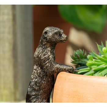 Meerkat Plant Pot Hanger - L10.5 x W3.5 x H5 cm