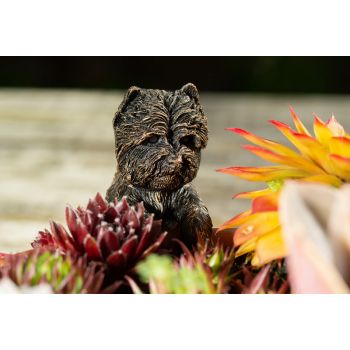 Antique Bronze Coloured West Highland Terrier Pot Buddy Plant Pot Hanger