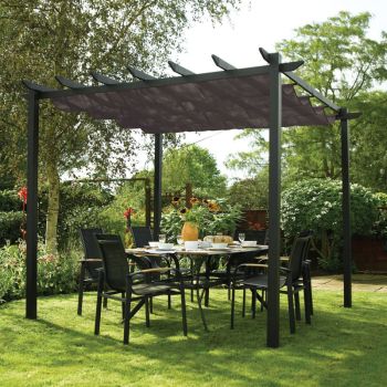 Latina 3x3 Grey Canopy - L300 x W300 x H234.5 cm