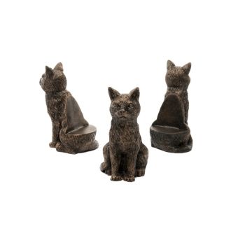 Sitting Cat Plant Pot Feet - Set of 3 - L7.5 x W5.5 x H11.5 cm