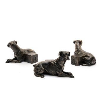 Boxer Dog Plant Pot Feet - Set of 3 - L8 x W11 x H7.5 cm