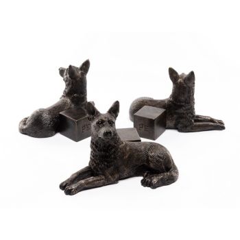 German Shepherd Plant Pot Feet - Set of 3 - L8 x W11.5 x H7.5 cm