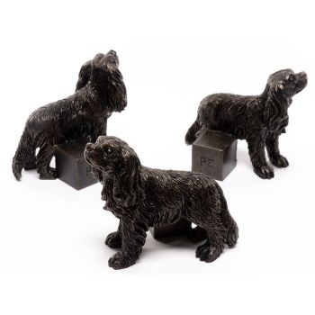 Cavalier King Charles Spaniel Plant Pot Feet - Set of 3 - L6 x W9.5 x H9 cm