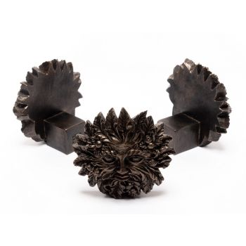 Bronze Green Man Plant Pot Feet - Set of 3 - L5.5 x W8.5 x H8.5 cm