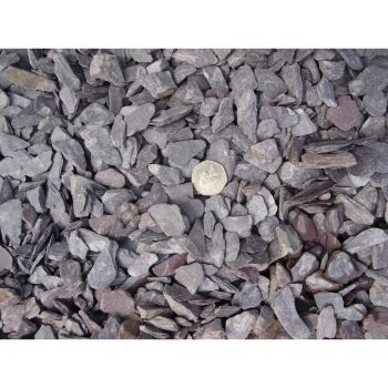 20mm Plum Slate Aggregate Bulk Bag - 850 kg - L100 x W100 x H80 cm