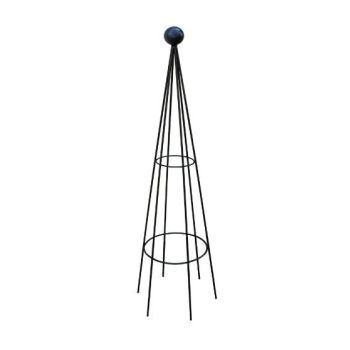 Hampton 8Ft Obelisk (Split) Bare Metal/Ready to Rust - Solid Steel - L41 x W41 x H244 cm - Finial is an additional extra