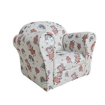 Kids Mini Chair Peppa Pig - Boucle - L37 x W53 x H45 cm - White