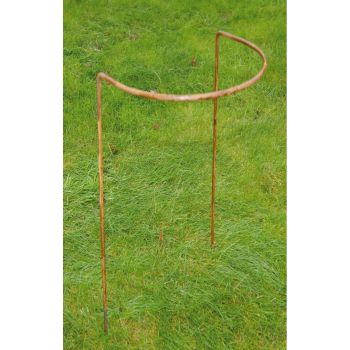 10 x 20 Inches Border Support Rust (Pack of 4) - Steel - L17.7 x W25.4 x H50.8 cm - Bare Metal/Ready to Rust