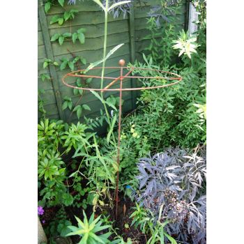 Simple Circle Support (Pack of 5) - Steel - L40.6 x W40.6 x H81.3 cm - Bare Metal/Ready to Rust