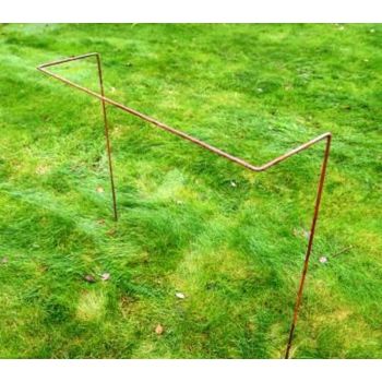 30 Inches Straight Border Support Rust (Pack of 4) - Steel - L20.3 x W76.2 x H86.4 cm - Bare Metal/Ready to Rust