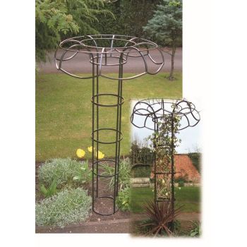 Tuteur (Large) Plant Support - Steel - L109.2 x W109.2 x H195.6 cm - Bare Metal/Ready to Rust