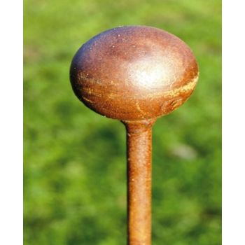 Ball Pin Support 5Ft (Bare Metal/Natural Rust) (Pack of 3) - Steel - H154.2 cm