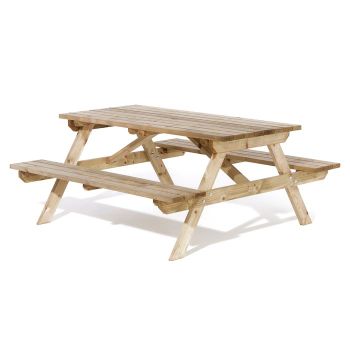 5ft Picnic Bench - L150 x W150 x H70 cm
