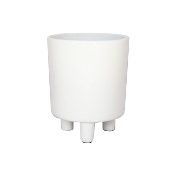 Pisa Planter - Ceramic - L20 x W20 x H24 cm - White