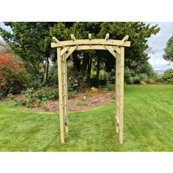 Ivy 3ft Wooden Arch - L50 x W90 x H210 cm - Minimal Assembly Required
