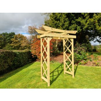 Tokyo 3ft Wooden Arch - Wood - L60 x W150 x H222 cm