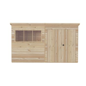 12 x 6 Feet Ranger Double Door Shed - L179 x W359 x H213.9 cm