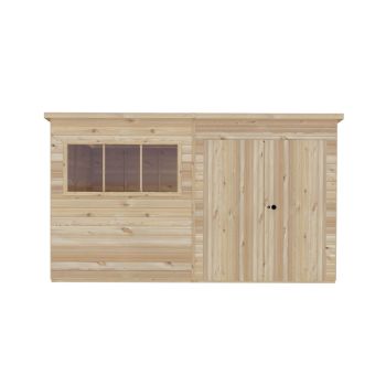 Ranger 12 x 10 Feet Double Door Shed - L299 x W359 x H213.9 cm