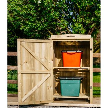 Chatburn 2 Recycle Box Store - Timber - L80.4 x W63 x H120 cm - Fits 2 x Recycle Boxes