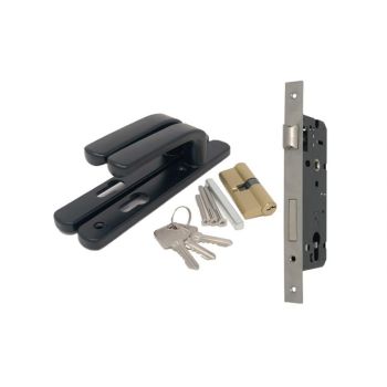 Lock for Double Gate - Metal - Black