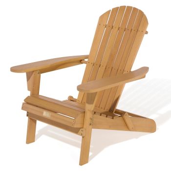 Sandown Folding Adirondack Chair - Timber - L87 x W78.5 x H92 cm