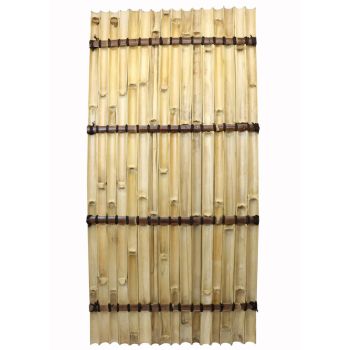 Half Pole Fence Panel (Pack of 4) - Bamboo - L400 x W100 x H200 cm - Tali