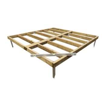 8 x 8 Feet Pressure Treated Wooden Base - Only available to order with garden building