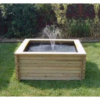 60 Gallon Square Pond without Pump - L91.4 x W91.4 x H50.8 cm - Minimal Assembly Required