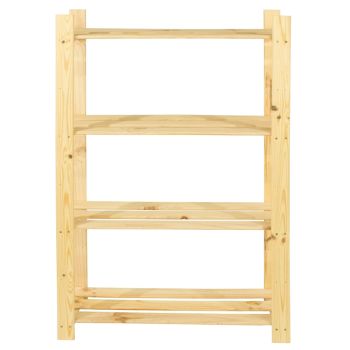 4 Shelf Storage Unit - Cedar Timber - 800 x300 x 1200 mm - Pre-Sanded