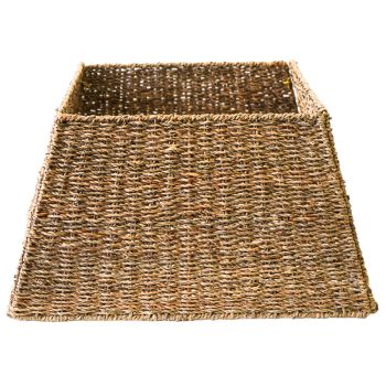 Square Foldable Tree Skirt - Seagrass - L60 x W60 x H26 cm - Natural
