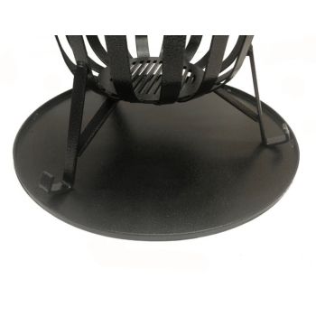 Brazier Ash Pan - Steel - L50.8 x W50.8 x H0.8 cm - Black