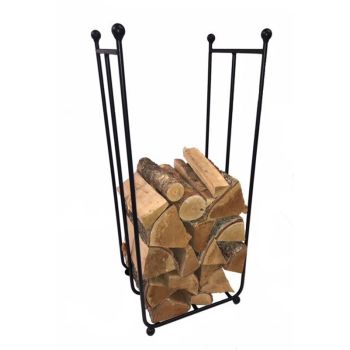 Log Rack Tall - Steel - L30.5 x W34.3 x H85.1 cm - Black