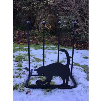 2 Pair Boot Rack - Cat - Steel - L30.4 x W38 x H48.3 cm - Black