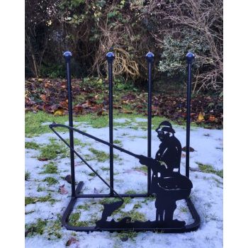 2 Pair Boot Rack - Fisherman - Steel - L30.4 x W38 x H48.3 cm - Black
