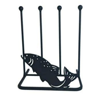 2 Pair Boot Rack - Fish - Steel - L30.4 x W38 x H48.3 cm - Black