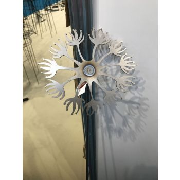 Dandelion Pin Support 4Ft (Bare Metal/Natural Rust) (Pack of 3) - Steel - H122 cm