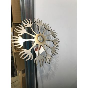 Dandelion Pin Support 5Ft (Bare Metal/Natural Rust) (Pack of 3) - Steel - H152.4 cm