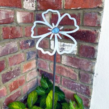 1 Feet Flowering Petal Plant Pin (Pack of 3) - Bare Metal/Ready to Rust