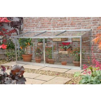 6 Feet Half Wall Frame/Growhouse - Glass - L183 x W63 x H82 cm - Without Coating