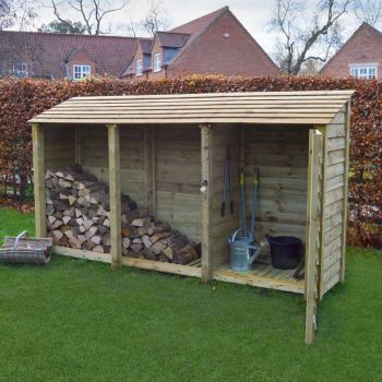 Empingham 6ft Tool Store - L75 x W340 x H180 cm - Light Green