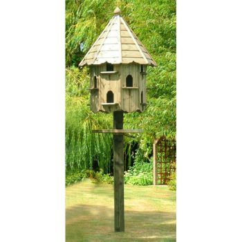 Nayland Natural Dovecotes Twelve Nest - Pressure Treated Timber - L86 x W86 x H390 cm