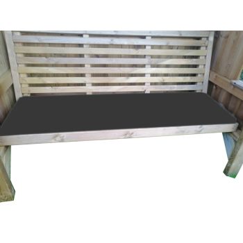 Waterproof Seat Pads - Double Grey Cushion - Outdoor Cushion for Garden Furniture